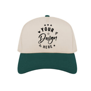 3cap pa0327 1 front darkgreenbeige